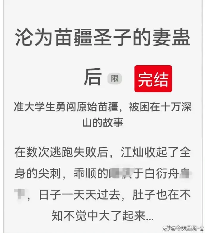 《沦为苗疆圣子的妻蛊后》狐狸雨小说全文免费阅读txt下载-沦为苗疆圣子的妻蛊后狐狸雨全集无删减完整版在线看-全部作品资源分享推荐收藏